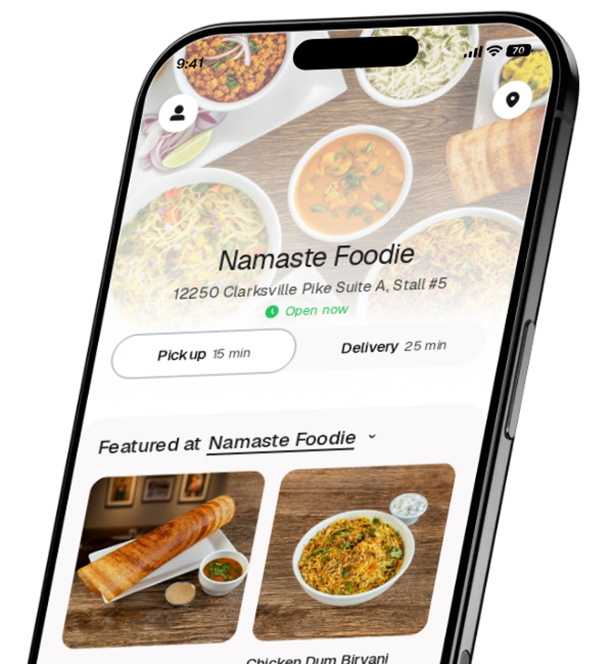 Namaste Foodie app preview